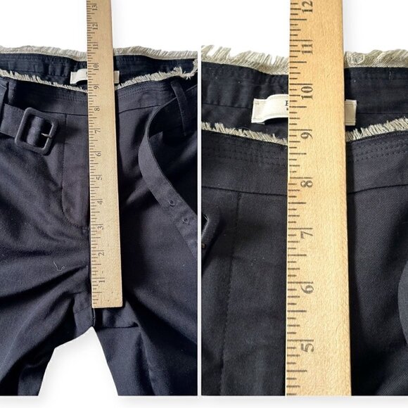 Prada Blue Cropped Cotton Pants, Size Italian 46/L, with matching belt - Picture 15 of 16